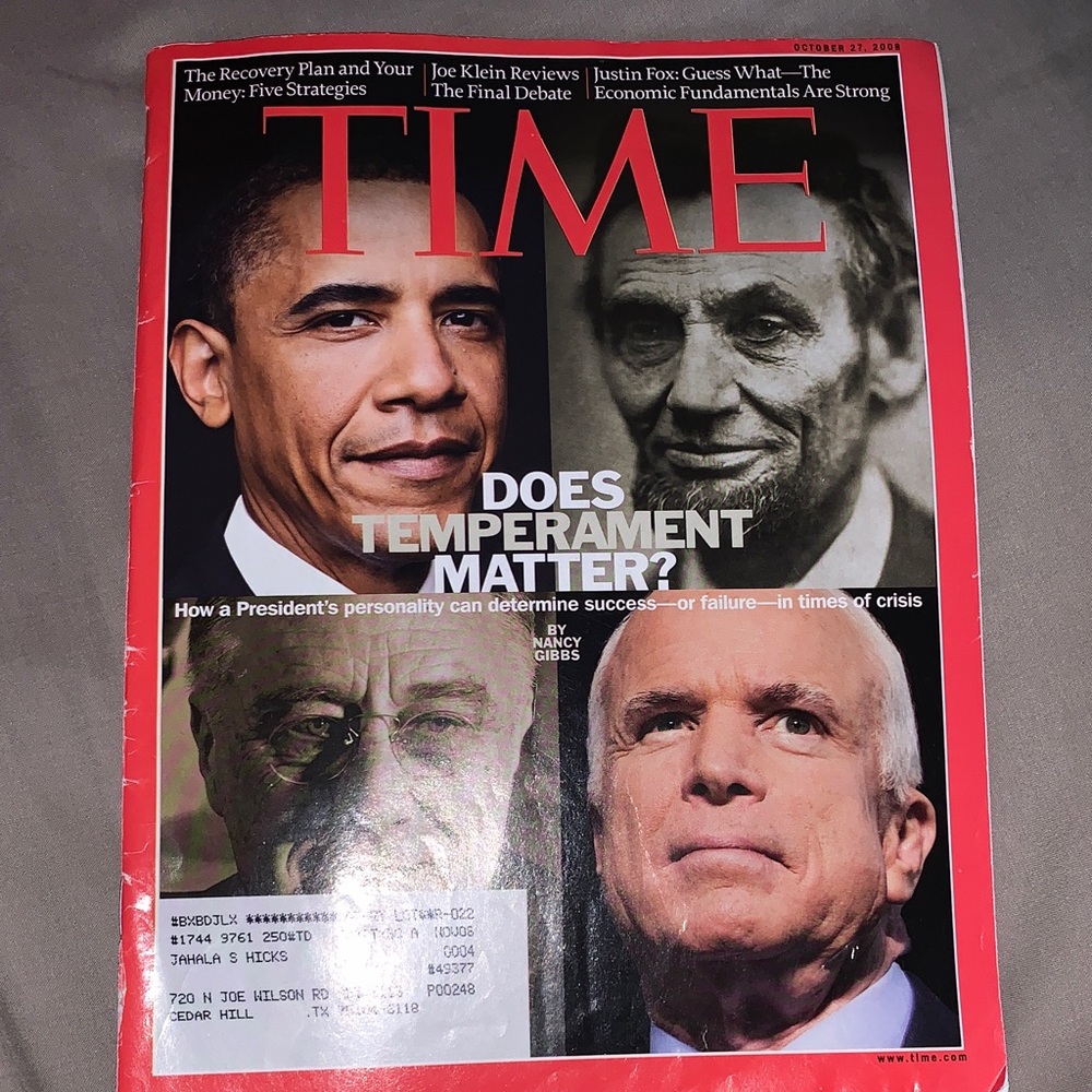 TIME Magazine - October 27 2008 Issue